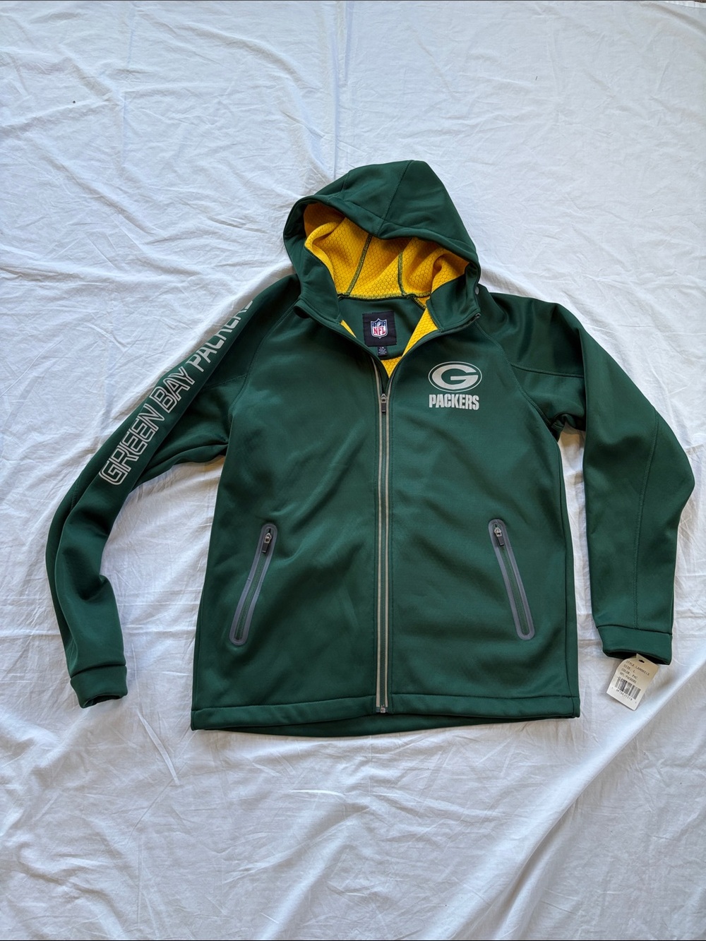 G-III NFL Green Bay Packers Reflective Lightweight Jacket NWT Men’s Large